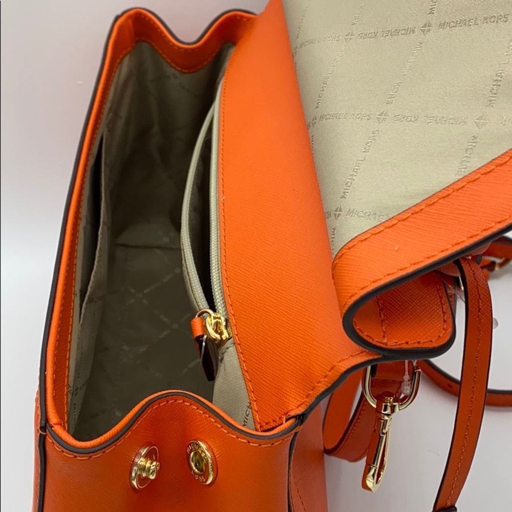 MICHAEL KORS TALIA LARGE TH SATCHEL CLEMENTINE - Picture 13 of 16